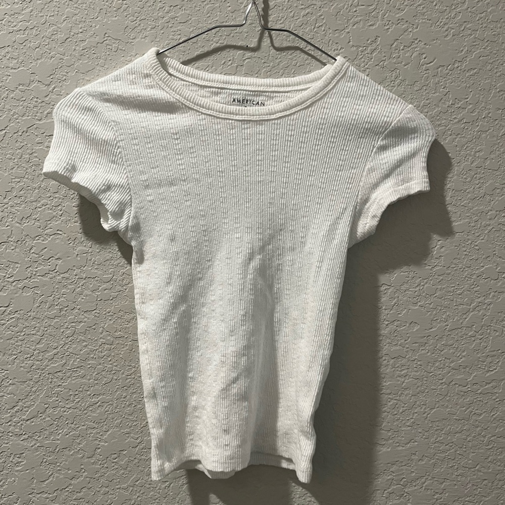 American Eagle Outfitters White Short Sleeve Tee